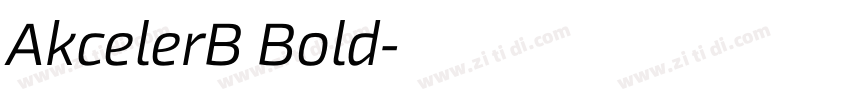 AkcelerB Bold字体转换